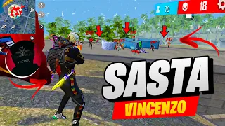 Sasta Vincenzo Here !! 23 Kills Aggressive Solo vs Squad Overpower Gameplay🤯 Free Fire
