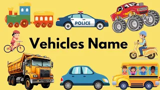 Vehicle Names | Types of Vehicles in English |Vehicles Vocabulary Words|Mode of Transport #vehicles