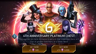 6th Anniversary Platinum Chest Opening | Injustice 2 Mobile