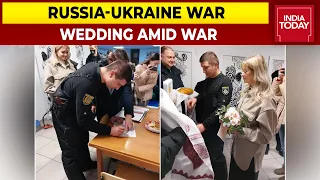 Couple Gets Married In Ukraine's Bomb Shelter As Russian Forces Continue Shelling | Wedding Amid War