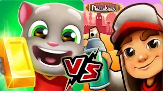 ТОМ БЕГ ЗА ЗОЛОТОМ Фермер Джинджер vs Subway Surfers Marrakesh Salma-Соревнование