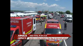 EXERCIȚIU CU VICTIME MULTIPLE ȘI PLAN ROȘU DE INTERVENȚIE ACTIVAT