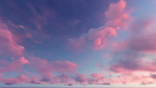 ( CGI 4k Stock Footage ) Dusk Sunset Clouds 3 - Time Lapse Seamless Loop