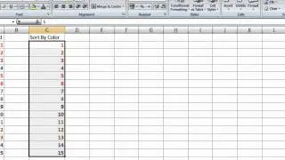 How To Sort Entries In Excel 2007 2010 By Font Color And Cell Color Step By Step Tutorial