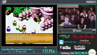 Awesome Games Done Quick 2015 - Part 155 - Super Mario RPG: Legend of the Seven Stars by checkers