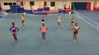 Gymnastics Dance Warm-Up on Can't Stop the Feeling