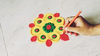 Vat poornima special rangoli. वटसावित्री पूजन रांगोळी. वटपौर्णिमा स्पेशल रांगोळी. वटपौर्णिमा रांगोळी