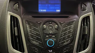 Ford Focus Clock Settings Set the Time and Date in the Dashboard Radio Multi Function Display