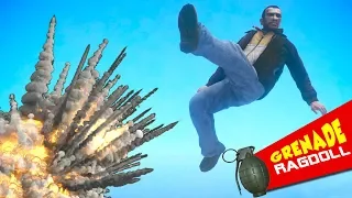 REALISTIC Grenade Ragdolls | Grand Theft Auto 4 (Euphoria physics | Funny Moments)