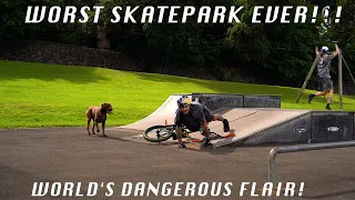 SCOTLANDS WORST SKATEPARK TOUR + WORLDS MOST DANGEROUS FLAIR!!!