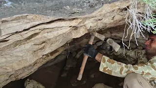 Building a beautiful shelter in a mountain valley