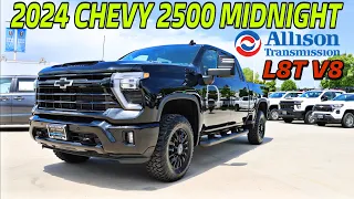 2024 Chevy Silverado 2500 LTZ Midnight Edition Gas L8T V8 + Allison: You Won't Believe The Price!