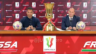 Conferenza stampa ALLEGRI DANILO pre Atalanta-Juve Finale Coppa Italia: "Lasceremo tutto in campo.."