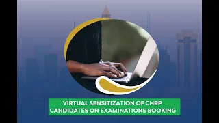 WEBINAR ON CHRP EXAMINATIONS BOOKING