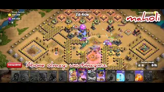 Galadon'un Golem Ordusu Mücadelesi En Kolay 3 Yıldız Almak - Clash of Clans