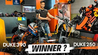 KTM 2024 Duke 390 vs Duke 250 😍 Detailed Comparison - 250 Winner ?