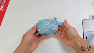 DIY Make a Beautiful Pouch with Small Pieces of Fabric