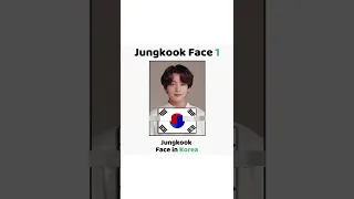 BTS Jungkook Amazing FACE In Different Country!! 😮😱💜 | Devi BTS Boi #shorts