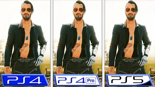 Cyberpunk 2077 | PS4 - PS4 Pro - PS5 | Patch 1.3 Graphics Comparison