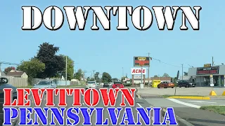Levittown - Pennsylvania - 4K Downtown Drive