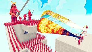 100x SAMURAI + 3x GIANT SAMURAI vs EVERY GODS - Totally Accurate Battle Simulator TABS