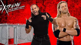 Matt Hardy On His Steel Cage Leg Drop On Edge!