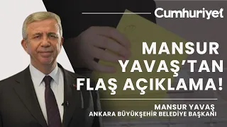 #CANLI| Mansur Yavaş'tan flaş 'yerel seçim' açıklaması