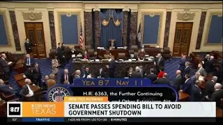Senate passes spending bill to avoid government shutdown