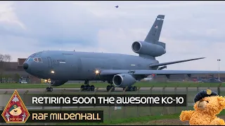 RETIRING 2024 THE WONDERFUL DISTINCTIVE SOUNDS OF THE KC-10 EXTENDER • COOL TAKE OFF RAF MILDENHALL