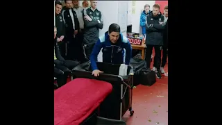 Arsenal coach Mikael Arteta angry in the dressing room. #arsenal #arsenalfc