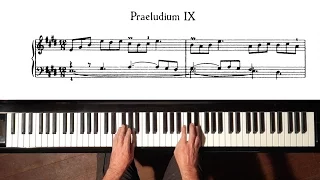 Bach Prelude and Fugue No.9 Well Tempered Clavier, Book 1 with Harmonic Pedal