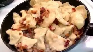 Potato Pierogi Poutine , Perogies Potato Bacon Poutine Recipe Idea !