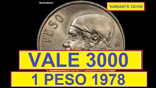 ((( VALE 3000 ))) *** 1 PESO MEXICANO 1978 ***