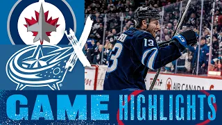 Winnipeg Jets vs. Columbus Blue Jackets - Game Highlights