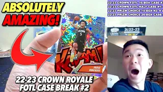 THIS STUFF IS ALL-TIME GREAT! 😳🔥 2022-23 Panini Crown Royale Basketball FOTL 16-Box CASE Break #2