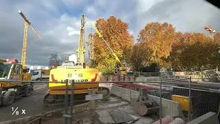 SlowMo Fahrt über den Gebhard-Müller-Platz | 16.11.2020 | #S21 #stuttgart21