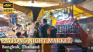 [BANGKOK] Patpong Night Market "Shopping & Street Food  On Silom Nightlife" | Thailand [4K  HDR]