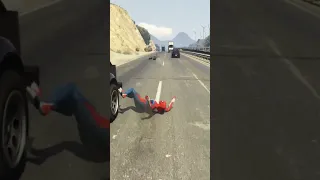 GTA 5 Funny Compilation  Spiderman VS Bad Girl Euphoria Physics 20 #shorts