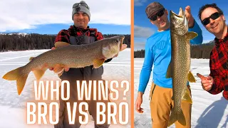 ICE FISHING CHALLENGE SIBLING RIVALRY HEAD TO HEAD MOST SPECIES (MONTANA)