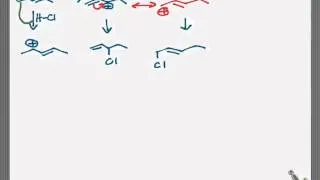 1,2 and 1,4 addition to conjugated diene