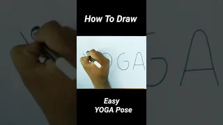 YOGA POSE Drawing ll #shorts #youtubeshorts #shortsvideo #bharatartbox #yoga #tranding #viralvideo