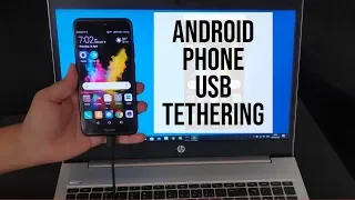 Android USB Tethering : How to Tether an Internet Connection of Android Phone