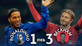 BECKHAM Handsome and Retired Wins RONALDINHO GAÚCHO Team In This Friendly Match Full of Superstars