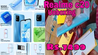 Realme c20 mobile unboxing