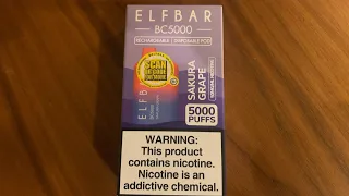 Elfbar Sakura Grape flavor review