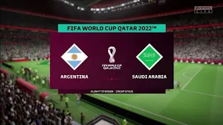 FIFA 23 - Argentina vs Saudi Arabia - World Cup Qatar 2022 - Ps4 slim gameplay