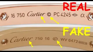 Cartier love bracelet how to spot fake. Real vs fake Cartier bracelet