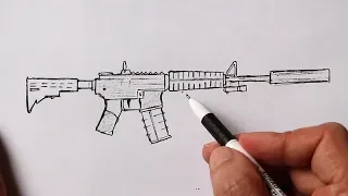 How to Draw  M4 A1