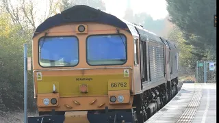 Class 66 66762 train failed rescued by 37401 then replaced with 66753 EMD Roberts road #trains