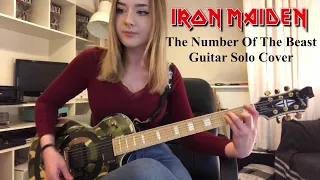 IRON MAIDEN - THE NUMBER OF THE BEAST | Guitar Solos Cover by Anna Cara